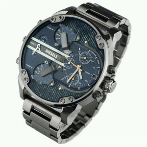 2019  reloj Montre luxe Military Clock Leather Strap 53MM Big dial DZ Stainless steel Watch Men's Sport Quartz Diesels Watch 11