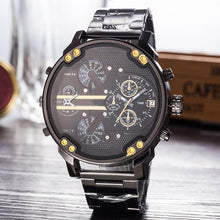 Load image into Gallery viewer, 2019  reloj Montre luxe Military Clock Leather Strap 53MM Big dial DZ Stainless steel Watch Men&#39;s Sport Quartz Diesels Watch 11