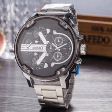 Load image into Gallery viewer, 2019  reloj Montre luxe Military Clock Leather Strap 53MM Big dial DZ Stainless steel Watch Men&#39;s Sport Quartz Diesels Watch 11