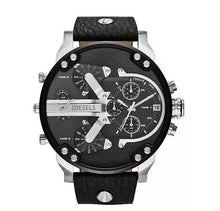 Load image into Gallery viewer, 2019  reloj Montre luxe Military Clock Leather Strap 53MM Big dial DZ Stainless steel Watch Men&#39;s Sport Quartz Diesels Watch 11